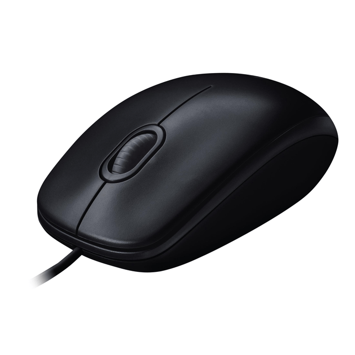 Logitech Corded Mouse M90 (Black) USB 3 buttons optical tracking with wheel 