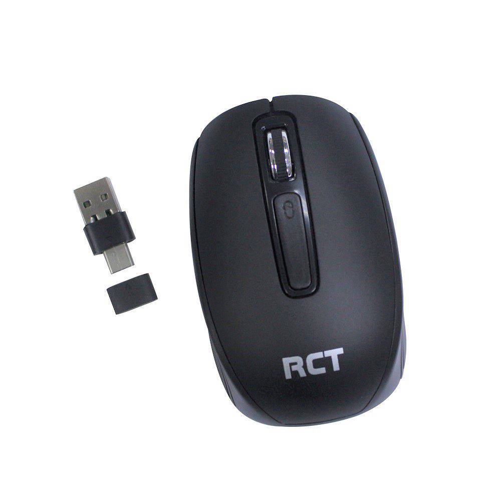 RCT X850 2.4GHz Wireless Optical mouse  with Type C & A adaptor